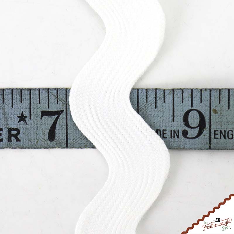 1 5/8" Inch JUMBO RIC RAC - WHITE (by the yard)