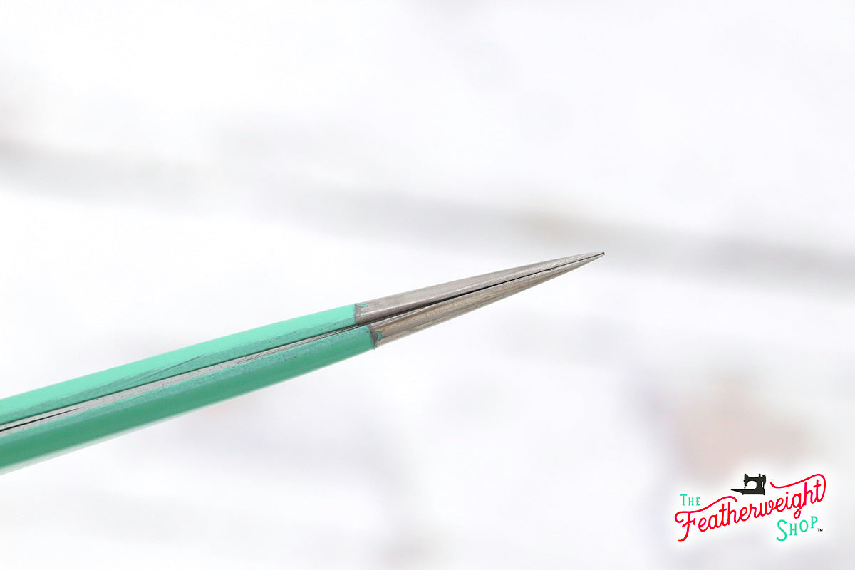 Precision Tweezers, Sharp Jadeite Green Featherweight Shop