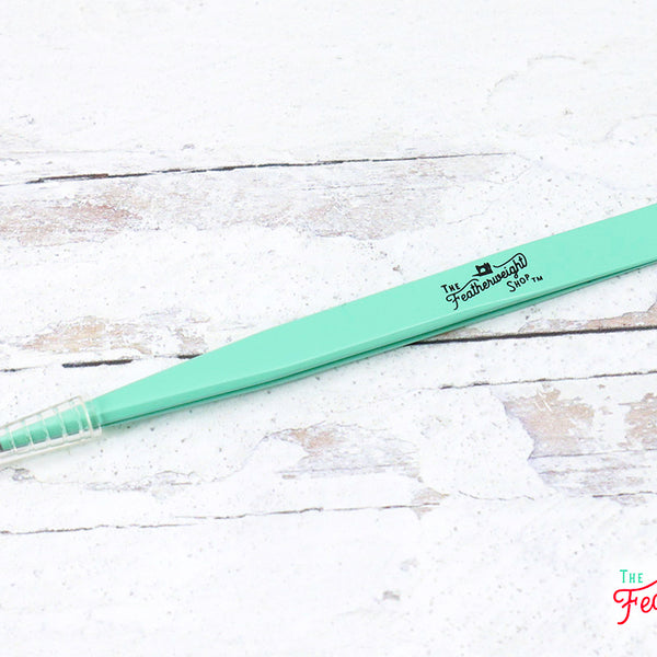 Precision Tweezers, Sharp Jadeite Green Featherweight Shop