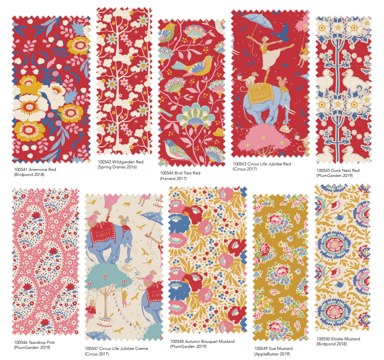 Fabric, Jubilee by Tilda - FAT QUARTER BUNDLE