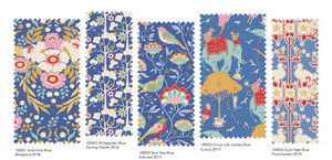 Fabric, Jubilee by Tilda - FAT QUARTER BUNDLE (BLUE, 5 Prints)