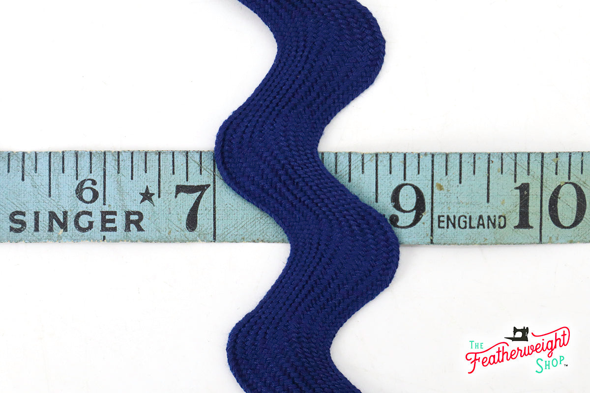 1 5/8" Inch JUMBO RIC RAC - NAVY (by the yard)