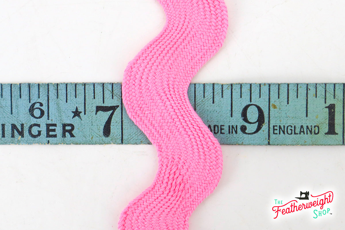 1 3/8" Inch JUMBO RIC RAC - PINK (by the yard)