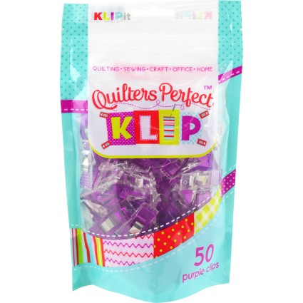 Quilter Perfect Klips, Box of 50 ct. - PURPLE