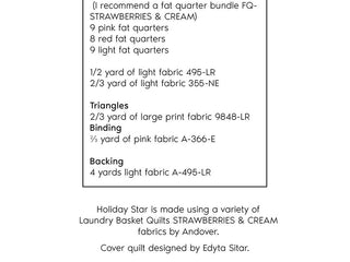 Load image into Gallery viewer, PATTERN, HOLIDAY STAR by Edyta Sitar from Laundry Basket Quilts
