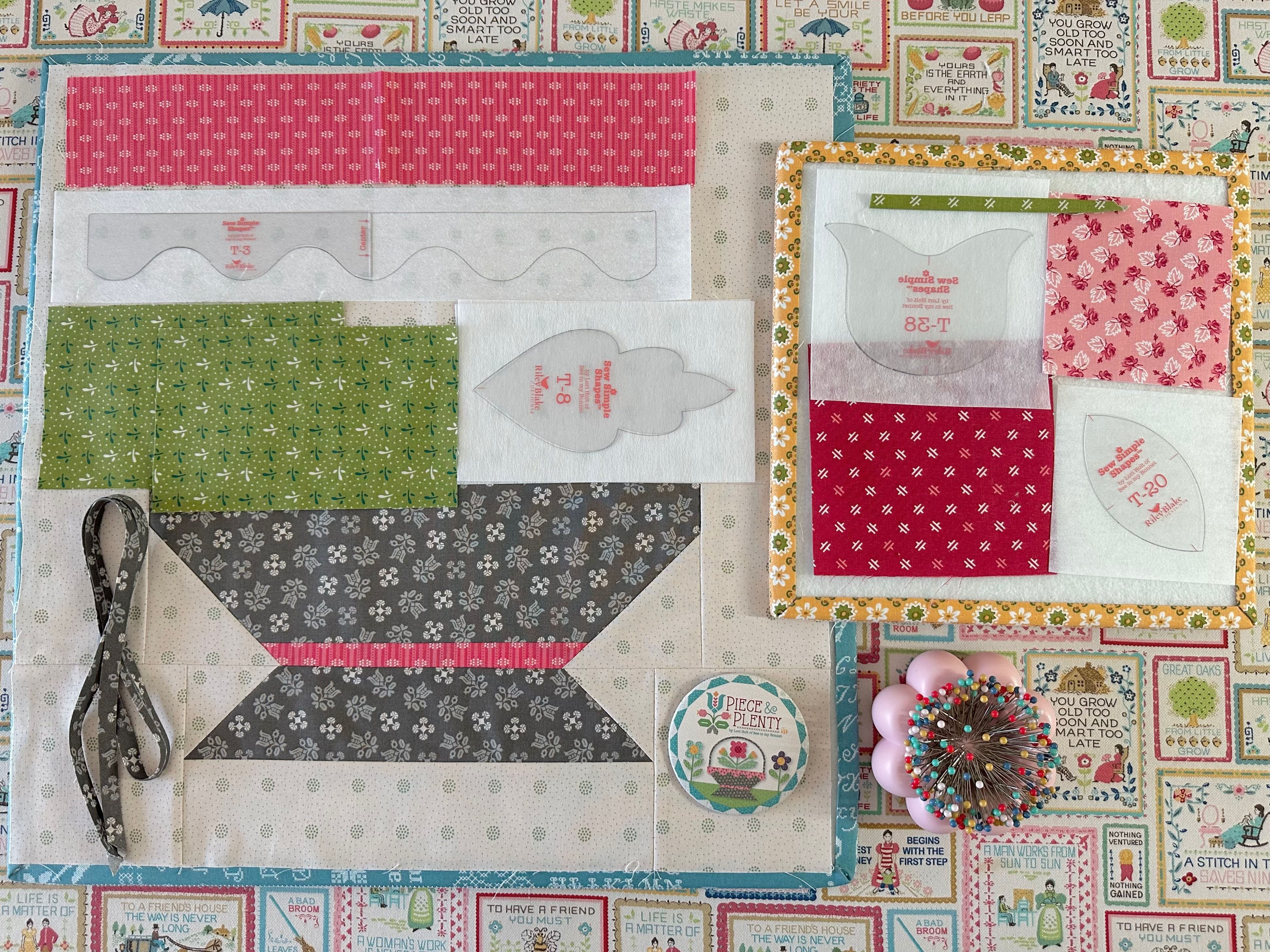 Sew Simple Shapes, Flower Basket Sampler by Lori Holt of Bee in My Bonnet