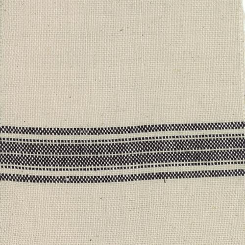 Fabric, 16-Inch Toweling by MODA - BLACK BORDER STRIPE (by the yard)