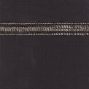 Fabric, 16-Inch Toweling by MODA - BLACK HOMESPUN IVORY STRIPE (by the yard)