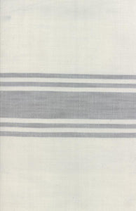 Fabric, 16-Inch Toweling by MODA - GREY STRIPE (by the yard)