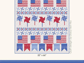 Load image into Gallery viewer, Stars &amp; Stripes Quilt Pattern by Stacy Iest Hsu