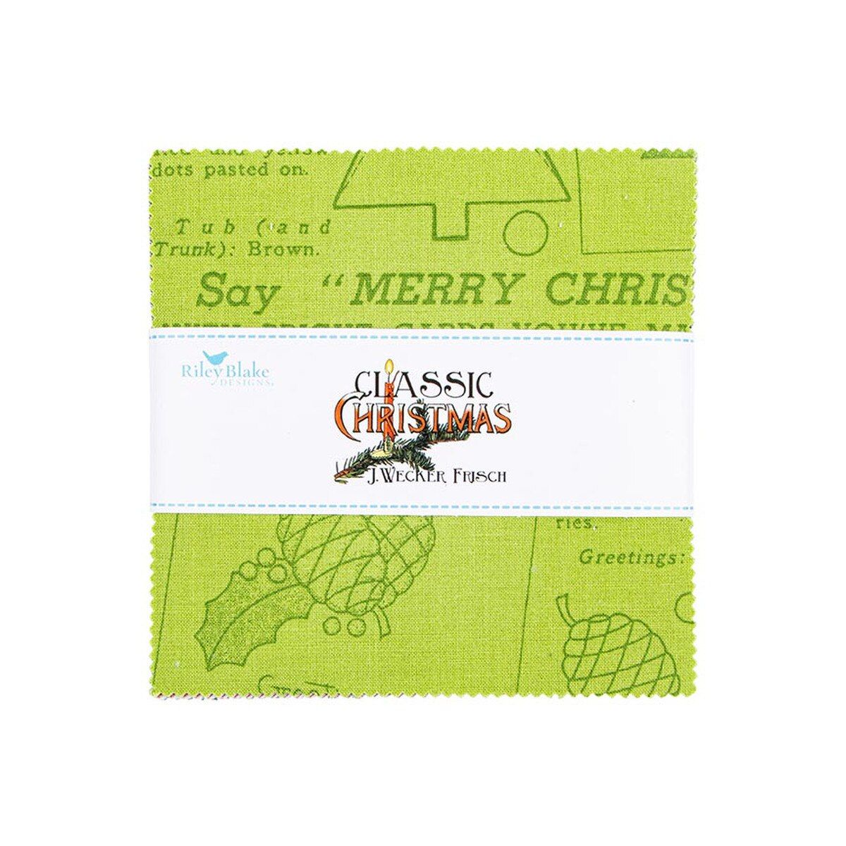 Fabric, Christmas Classics by J. Wecker Frisch - 5 INCH STACKER