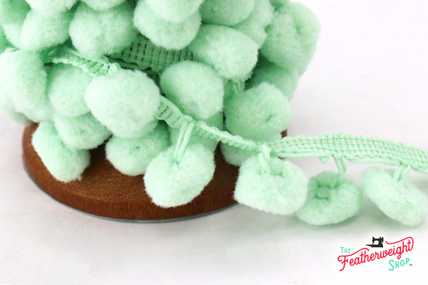 その他 SOOR PLOOM Pom Pom Clip Set Mini Check Pom-Pom Trim, MINT 1/2