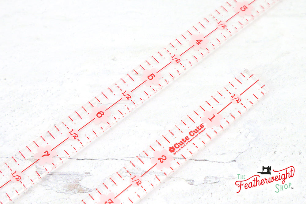 Cutting Ruler SET, RECTANGULAR PINK Cute Cuts by Lori Holt – The Singer ...