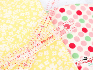 Load image into Gallery viewer, Cutting Ruler PAIR, 1/4&quot; Quarter Inch Marking Rulers Cute Cuts by Lori Holt