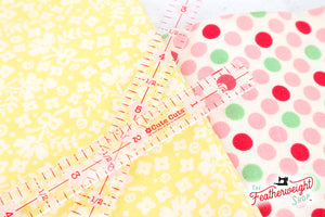 Cutting Ruler PAIR, 1/4" Quarter Inch Marking Rulers Cute Cuts by Lori Holt