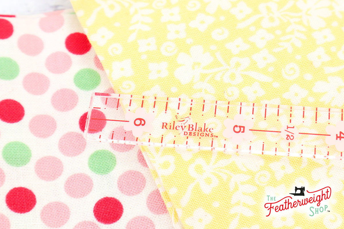 Cutting Ruler PAIR, 1/4" Quarter Inch Marking Rulers Cute Cuts by Lori Holt