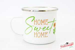 Mug, Home Town Enamel Tin Mug by Lori Holt