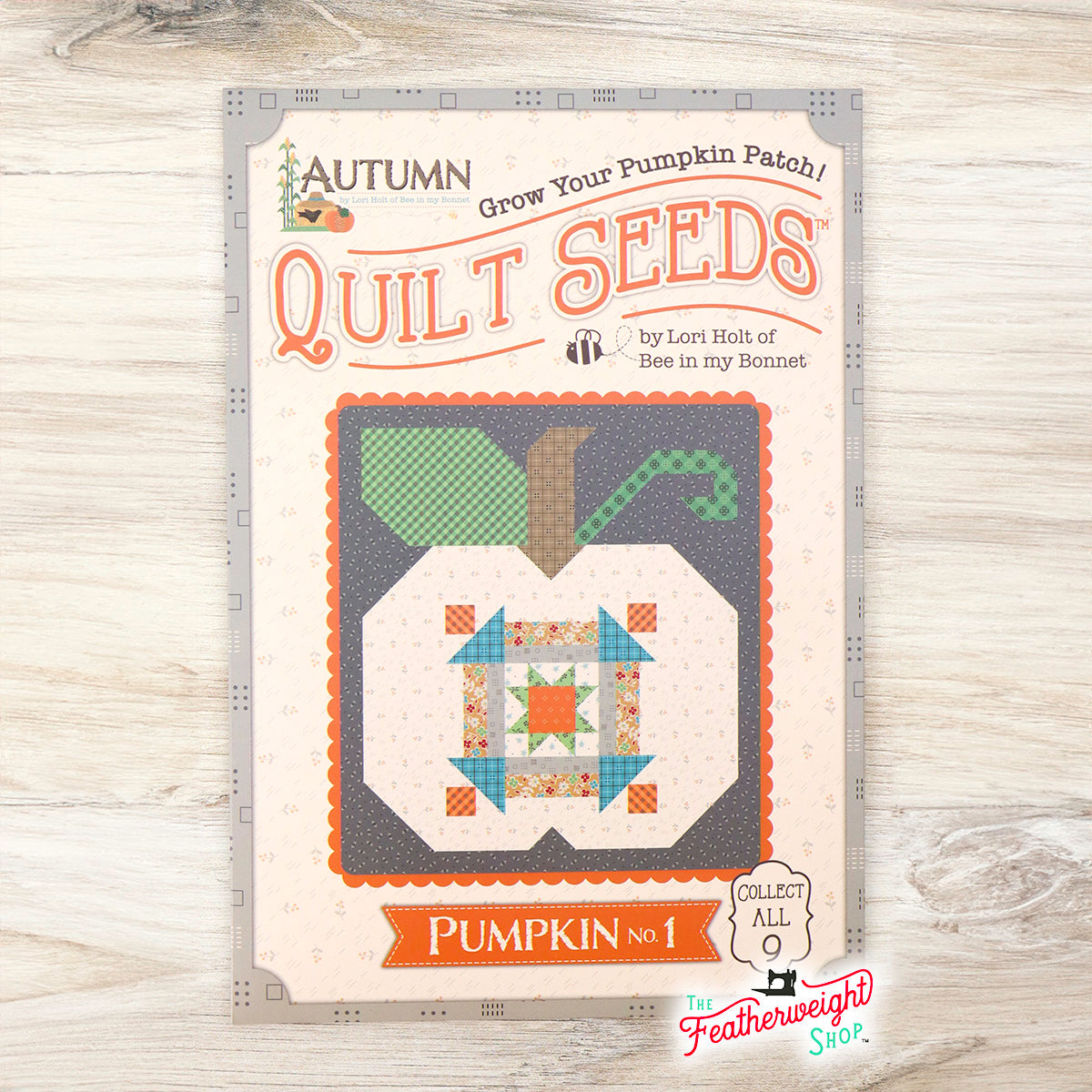 PATTERN, Autumn Quilt Seeds ~ Pumpkin No. 1 Block by Lori Holt