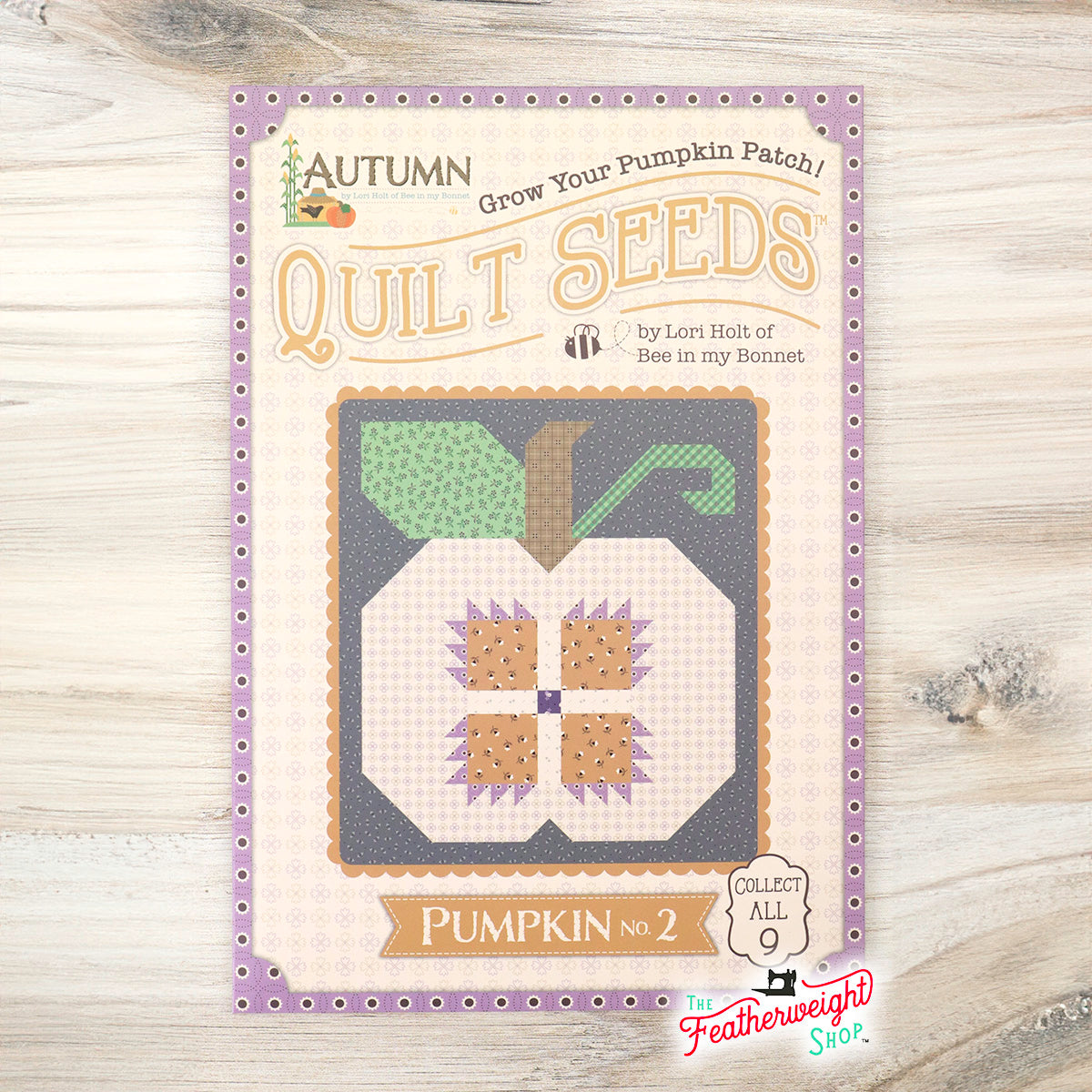 PATTERN, Autumn Quilt Seeds ~ Pumpkin No. 2 Block by Lori Holt