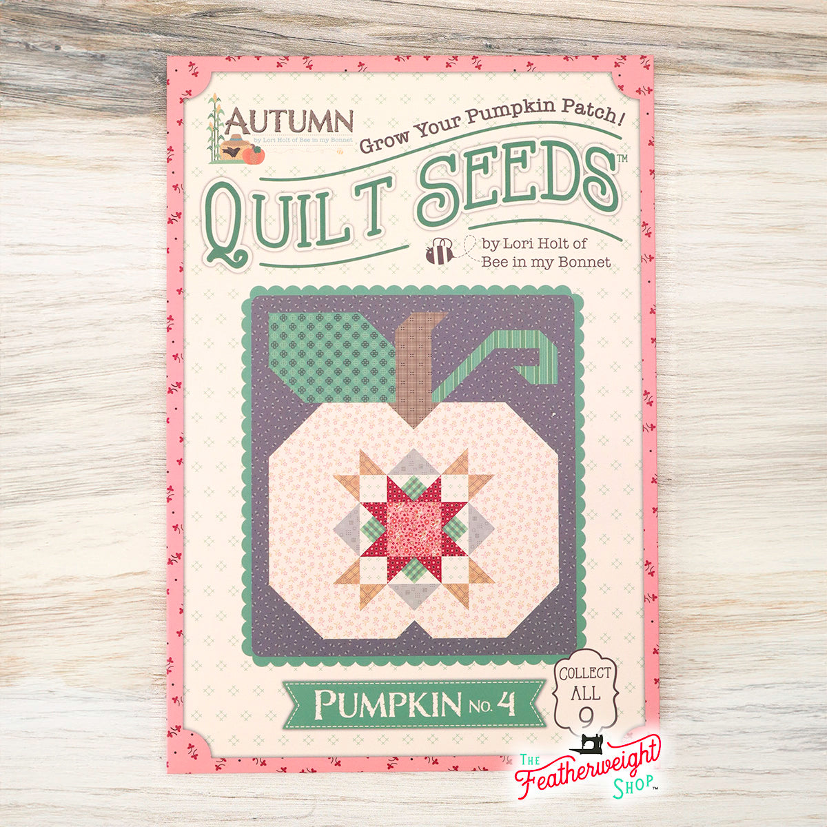 PATTERN, Autumn Quilt Seeds ~ Pumpkin No. 4 Block by Lori Holt