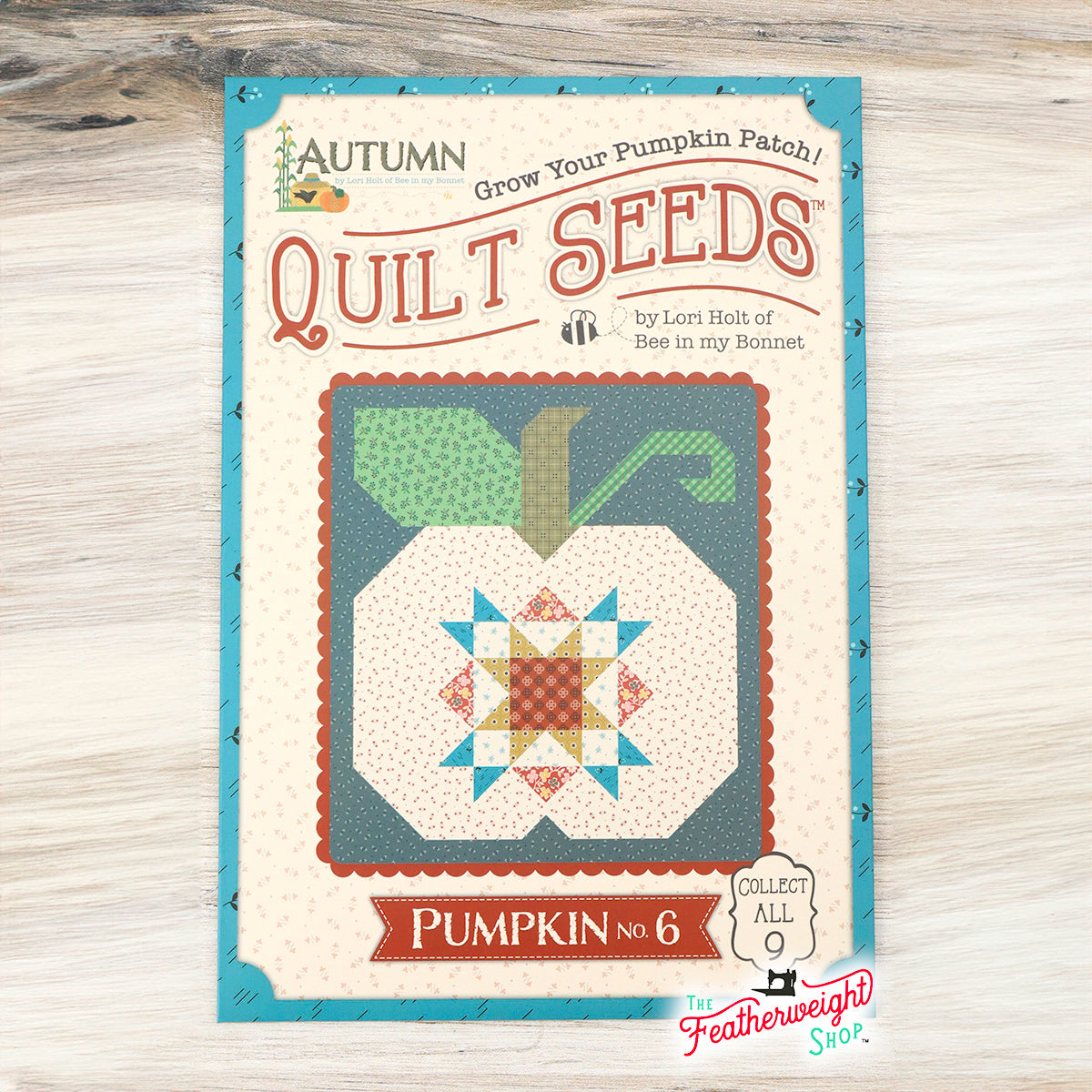 PATTERN, Autumn Quilt Seeds ~ Pumpkin No. 6 Block by Lori Holt
