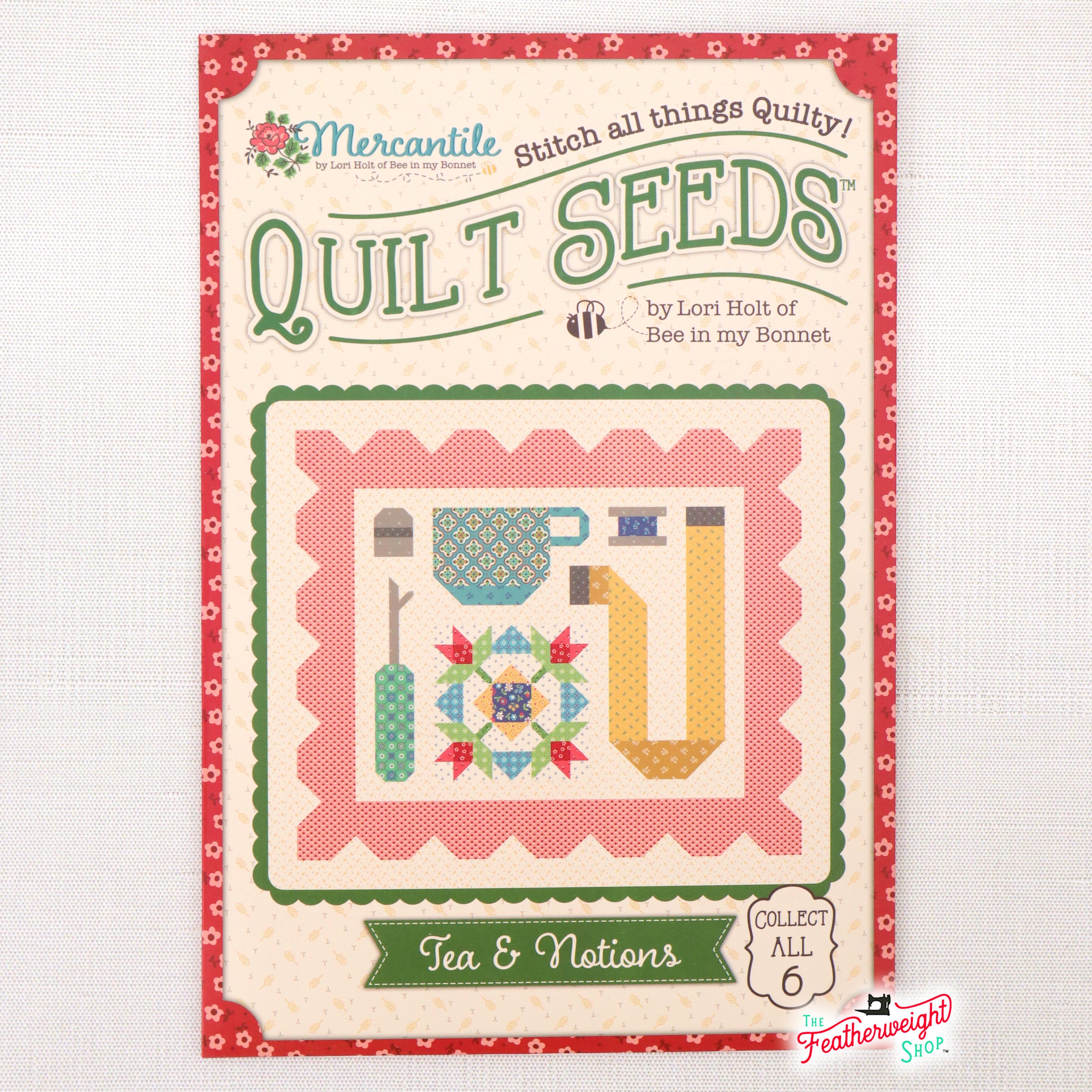 PATTERN, Mercantile Quilt Seeds ~ Tea & Notions Block by Lori Holt