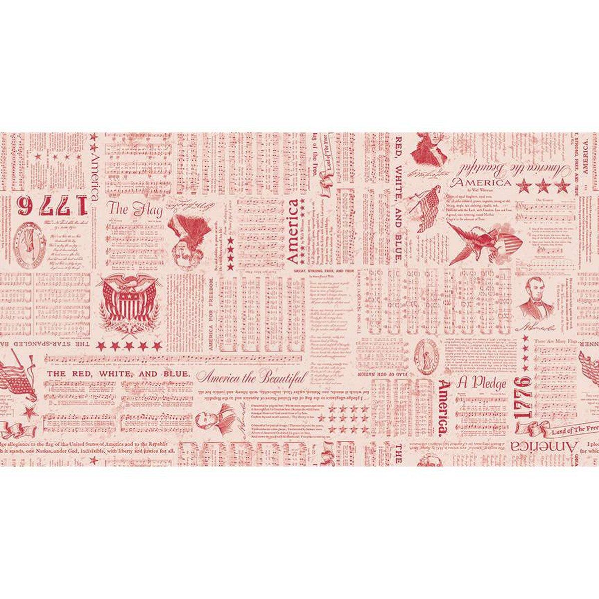 Fabric, Americana by Lori Holt WIDE BACK 108" - Liberty RED (2.5 yard BACKING CUT)