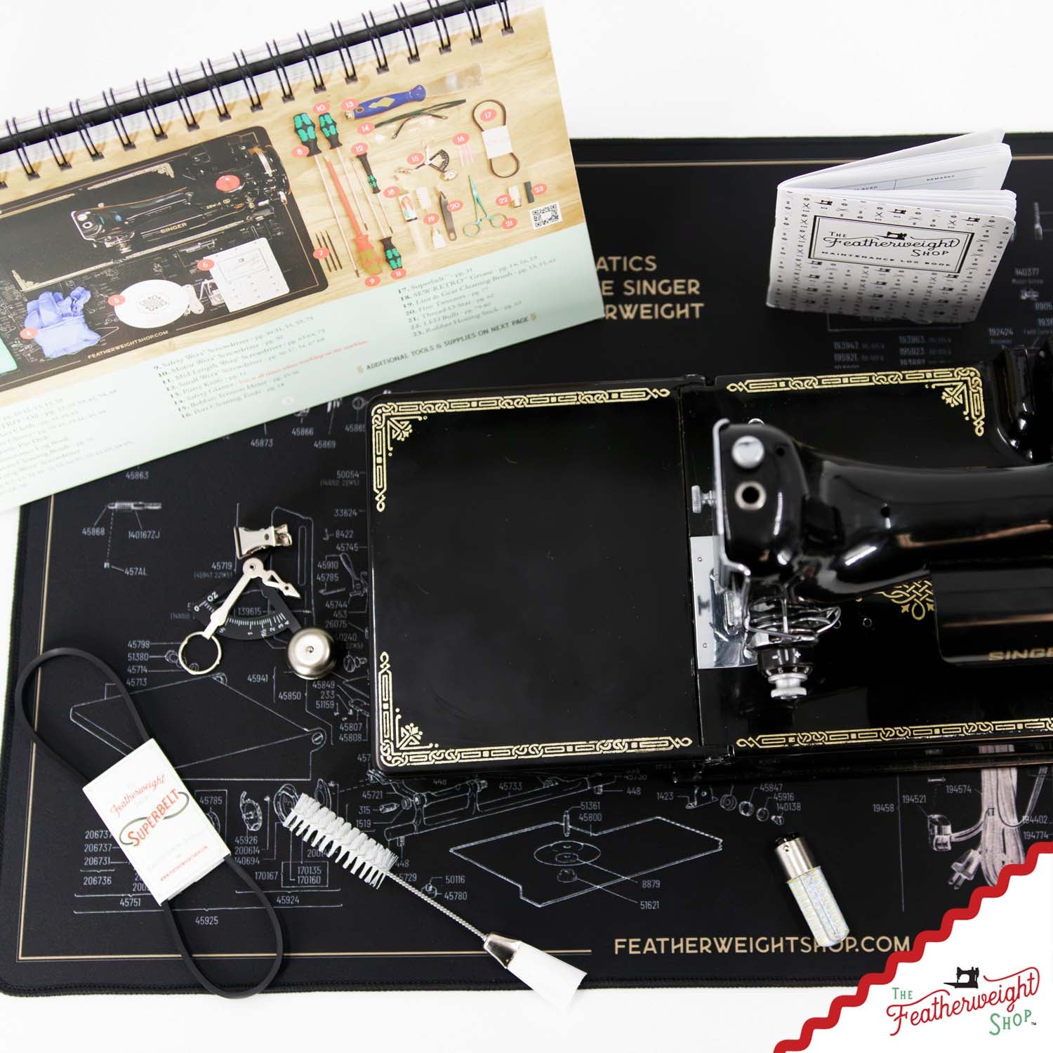 Servicing Mat, Featherweight Schematic
