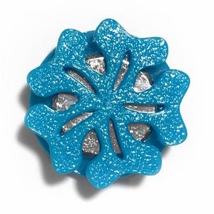 Thread Cutter, Magnetic Flower BLUE