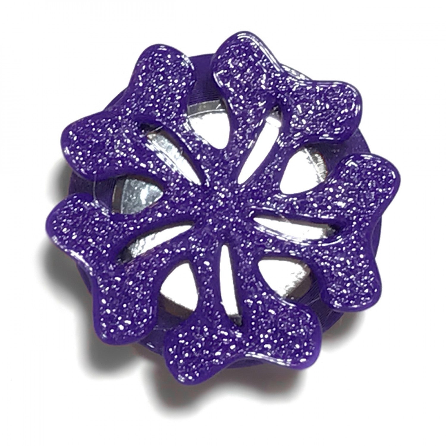 Thread Cutter, Magnetic Flower PURPLE