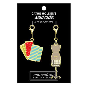 Enamel Charm Zipper Pull by Cathe Holden - MANNEQUIN & BOLTS OF FABRIC
