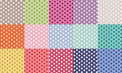 Fabric, Medium DOTS Basics Fat Quarter Bundle from Tilda Fabrics