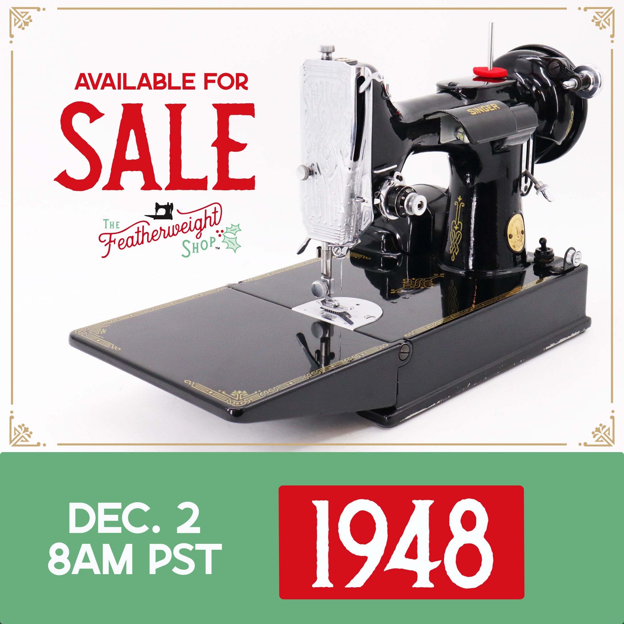 Featherweight 221K Sewing Machine, EE863*** - 1948