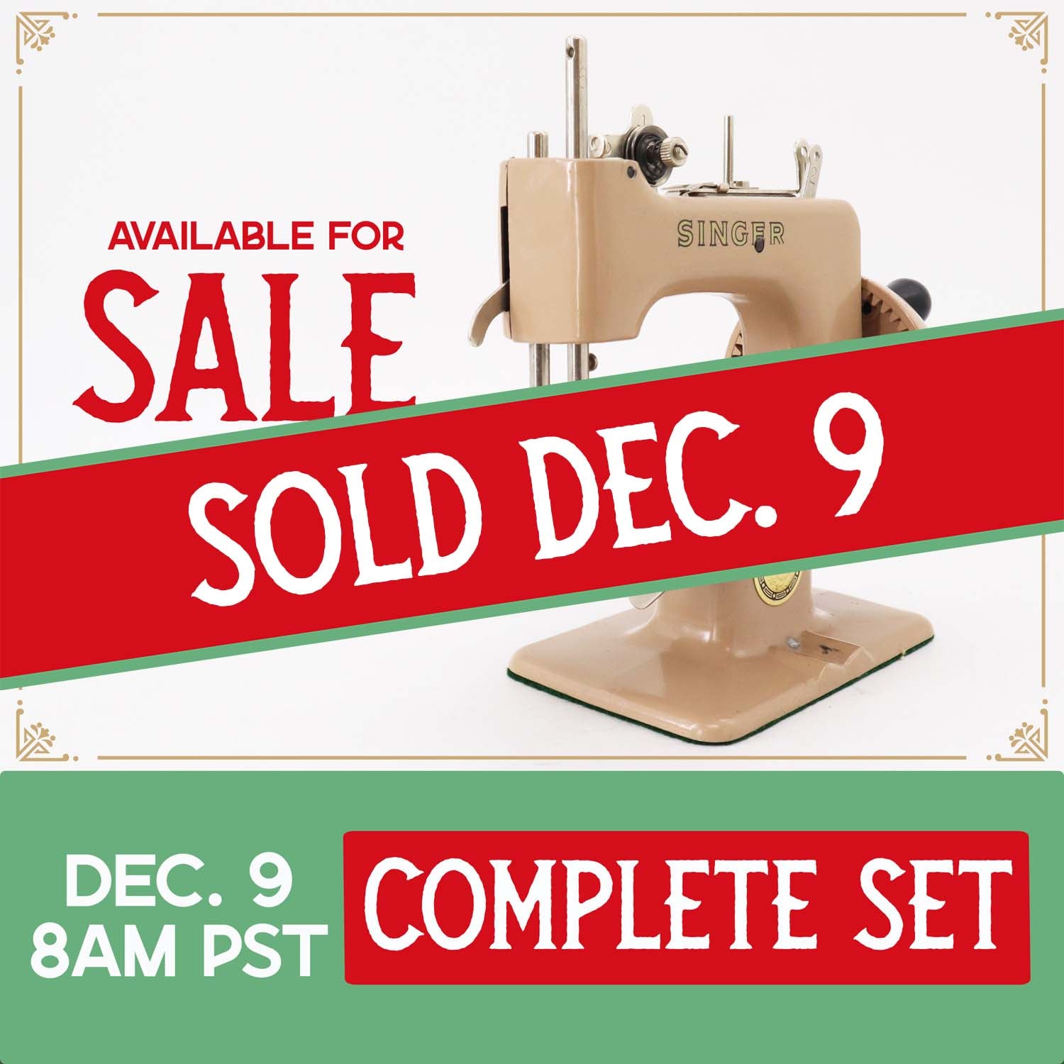 Singer Sewhandy Model 20 - Beige, Complete Set! Holiday Faire 2025