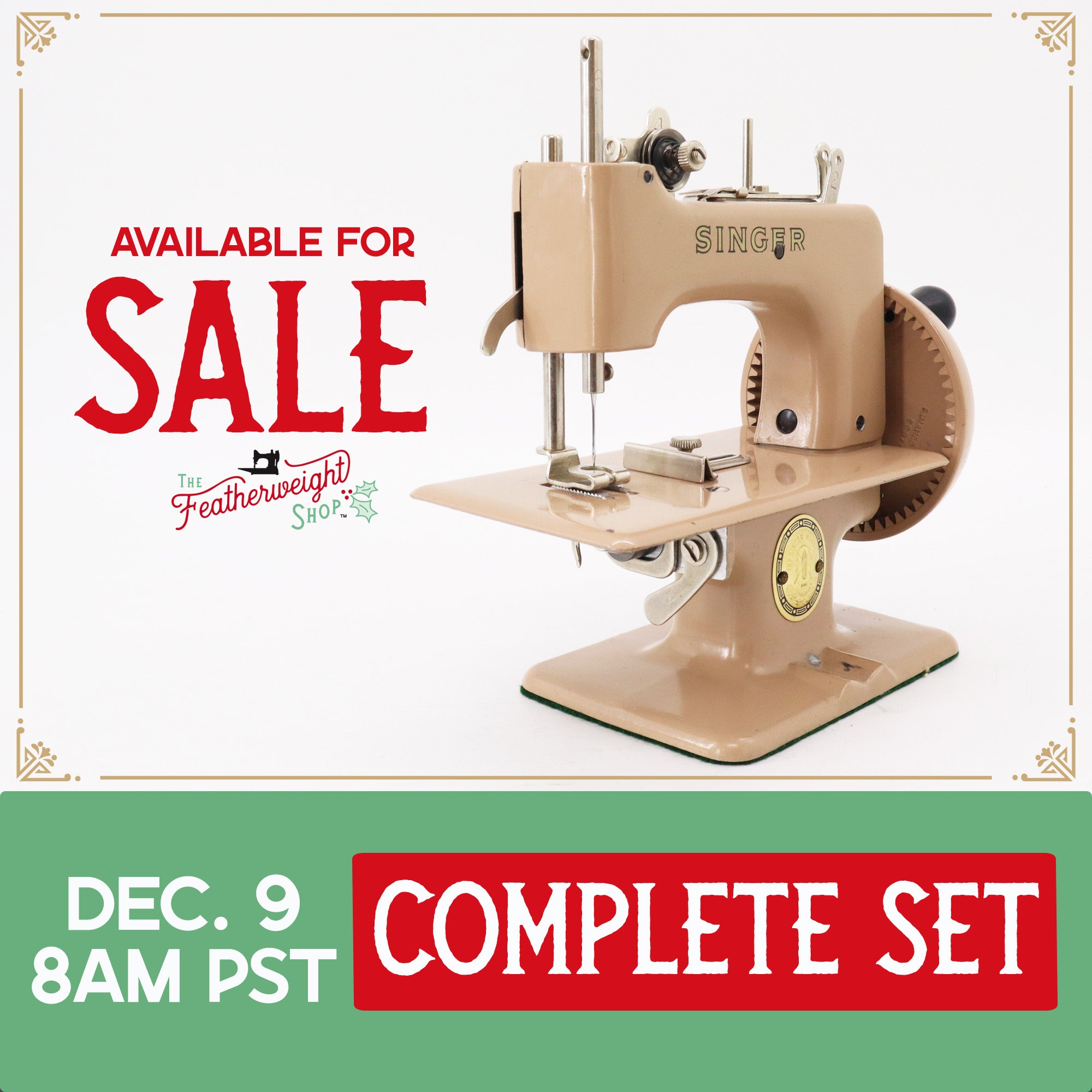 Singer Sewhandy Model 20 - Beige, Complete Set! Holiday Faire 2025