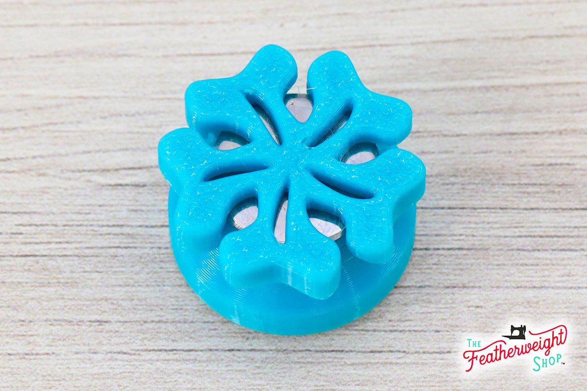 Thread Cutter, Magnetic Flower BLUE – The Singer Featherweight Shop