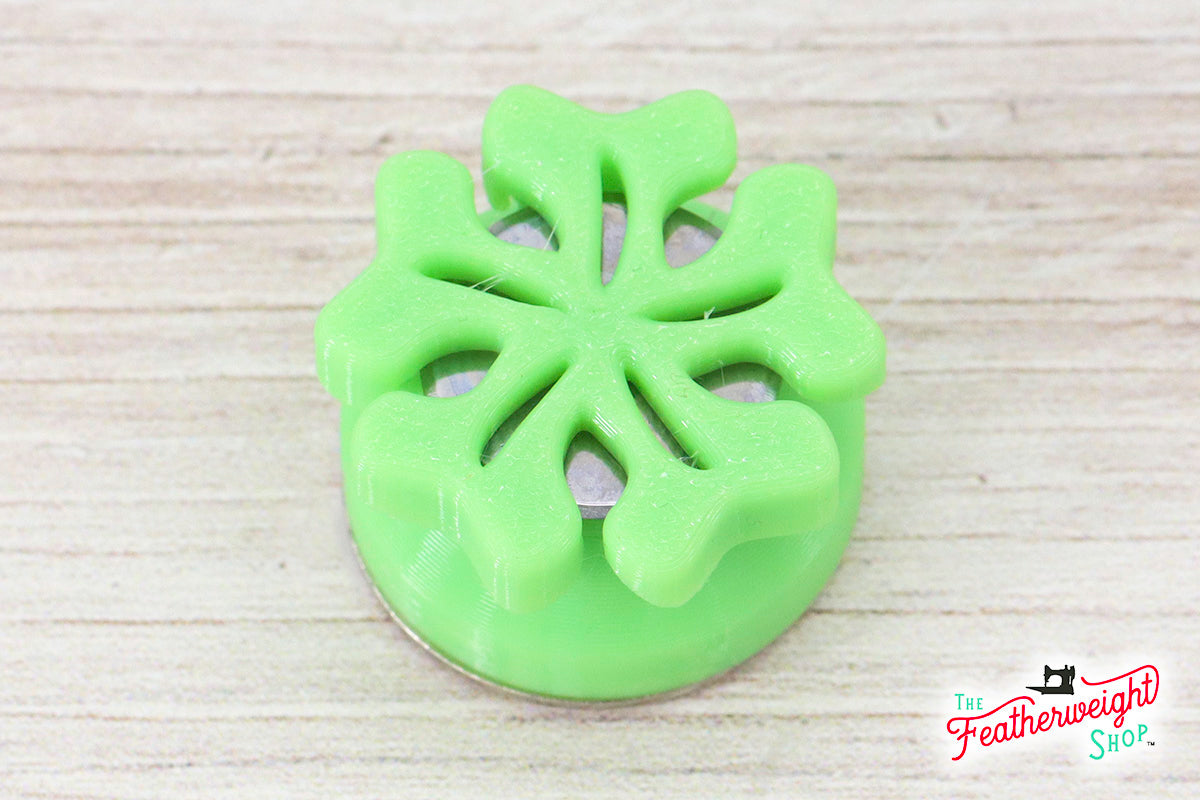 Thread Cutter, Magnetic Flower LIME Green – The Singer Featherweight Shop