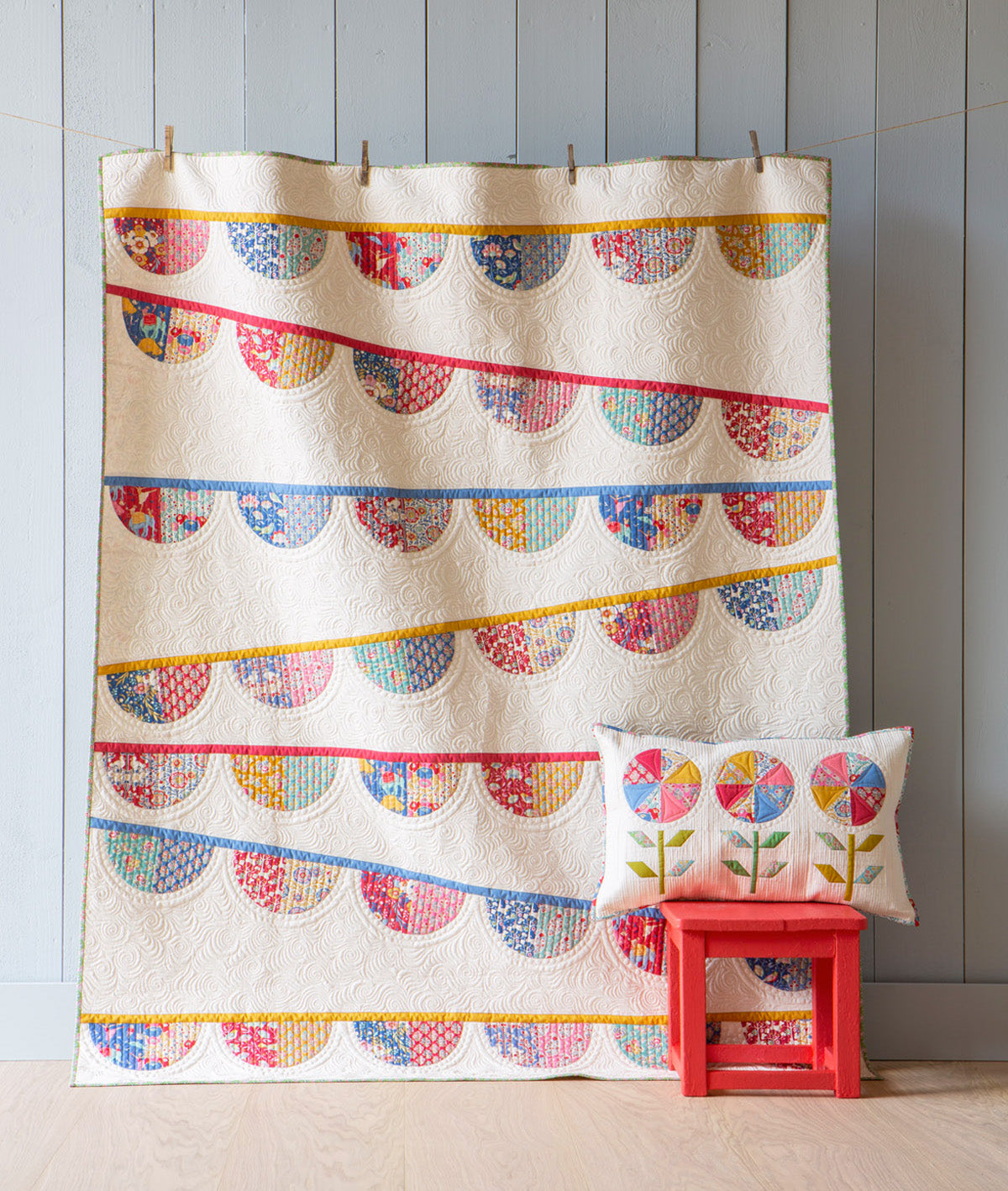 Fabric, Jubilee Collection by Tilda -  SUE TEAL (by the yard)