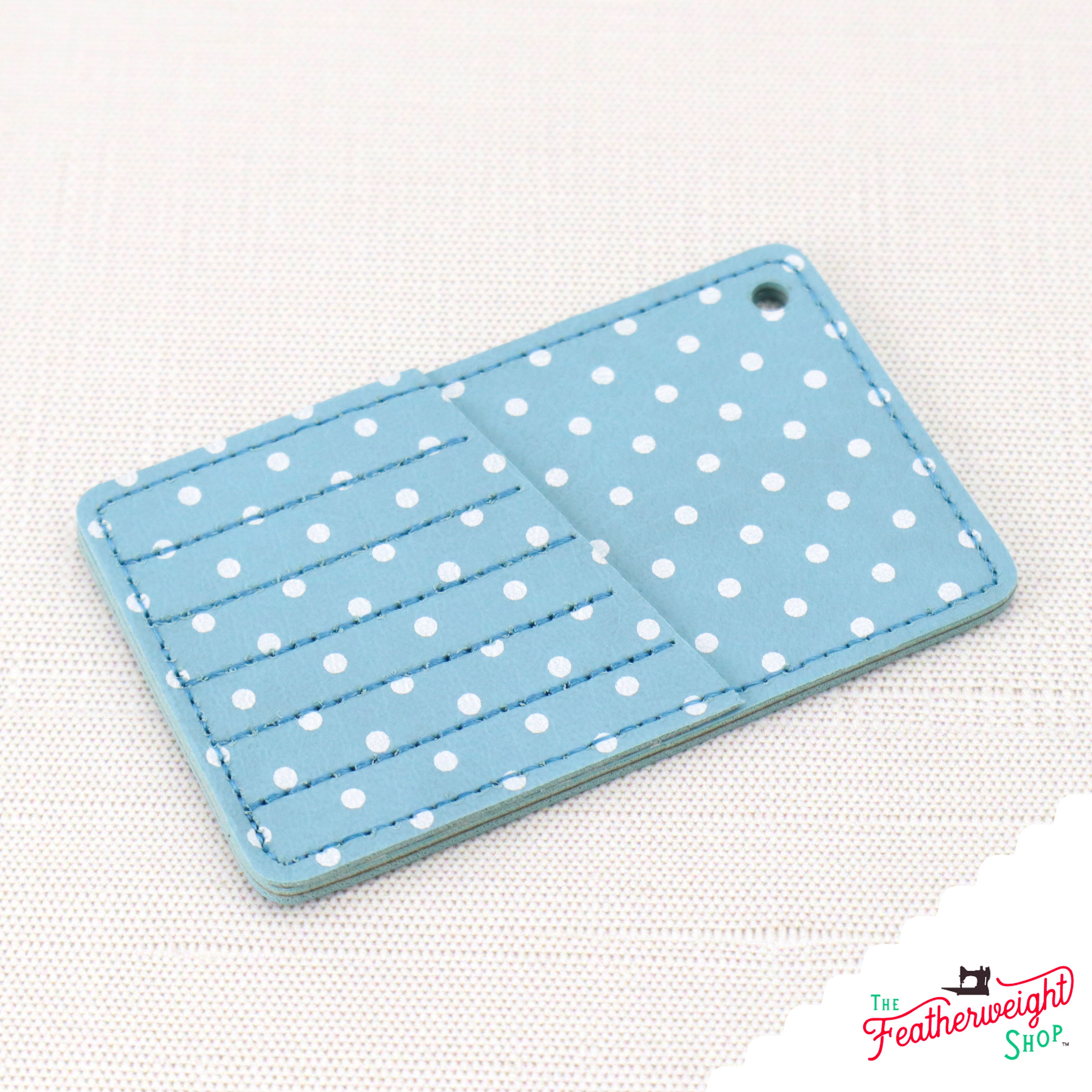 Needle CarryCard - BLUE Polka Dot