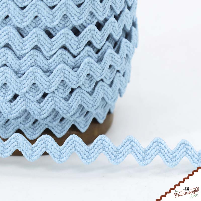 1/4" Inch RILEY AQUA VINTAGE TRIM RIC RAC by Lori Holt (by the yard)