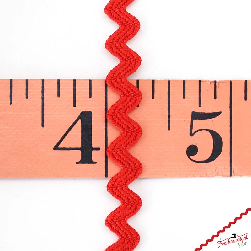 1/4" Inch RILEY RED VINTAGE TRIM RIC RAC by Lori Holt (by the yard)