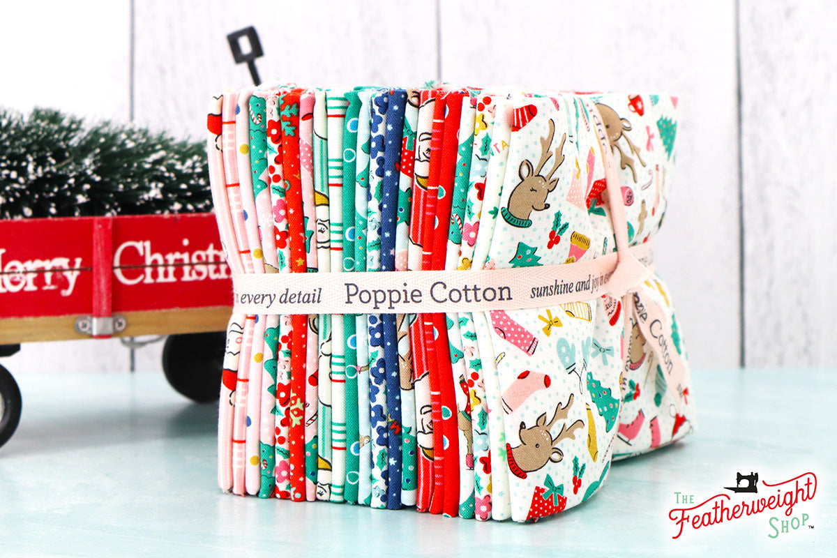 Fabric, Oh What Fun by Poppie Cotton- FAT QUARTER BUNDLE