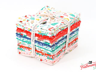 Load image into Gallery viewer, Fabric, Oh What Fun by Poppie Cotton- FAT QUARTER BUNDLE