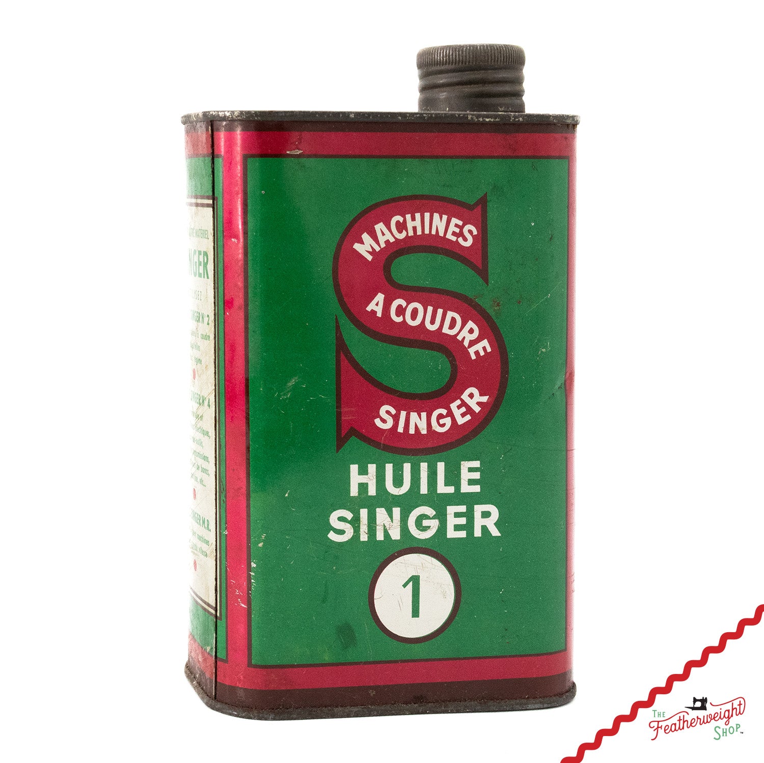 Oil Can 1qt, Singer (Vintage Original) French - RARE