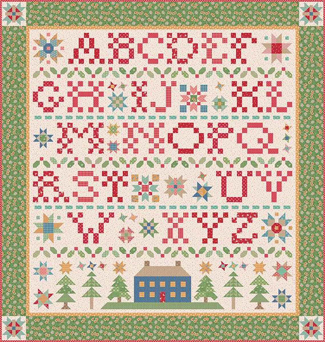 PATTERN, Home Town Holiday Sampler Quilt Pattern by Lori Holt