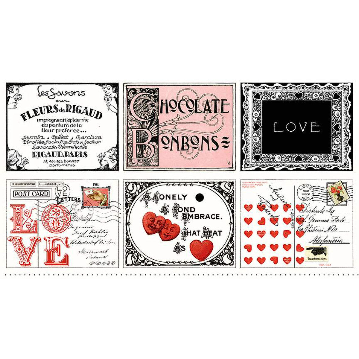 Fabric, VALENTINE Love Placemat, Set of 6 ~ Be Mine by J. Wecker Frisch - (by the panel)