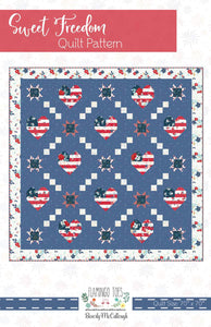 PATTERN, SWEET FREEDOM Quilt by Beverly McCullough of Flamingo Toes