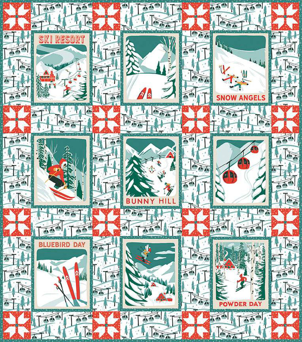 PATTERN, Ski Trip Winter Quilt by Frannie B Quilt Co.