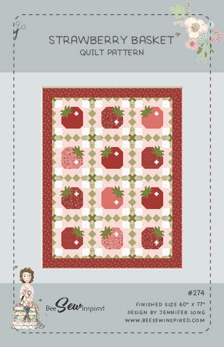 PATTERN, Strawberry Basket Quilt by Jennifer Long