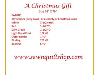 Load image into Gallery viewer, PATTERN,  A Christmas Gift Quilt by Sew-N-Quilt